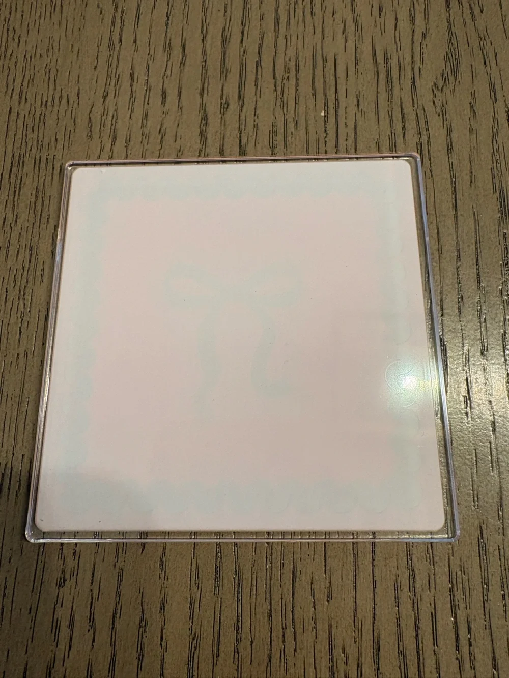 Target Pink Bow Square Coasters - Set of 4